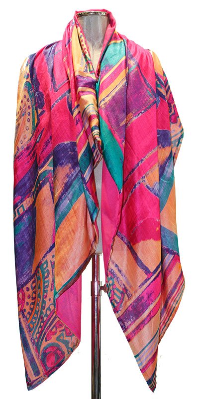 fulares de seda manchas rosa azul 2 julunggul
