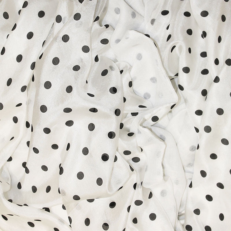 fulares de seda reversibles blanco lunares julunggul