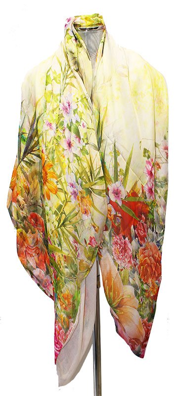 fulares de seda reversibles flores 1 julunggul