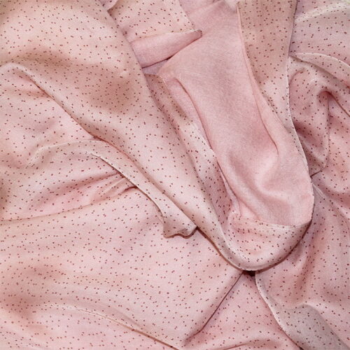 fulares de seda reversibles rosa puntos 1 julunggul