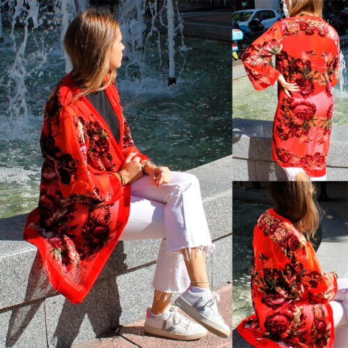 kimono terciopelo devore rojo 3