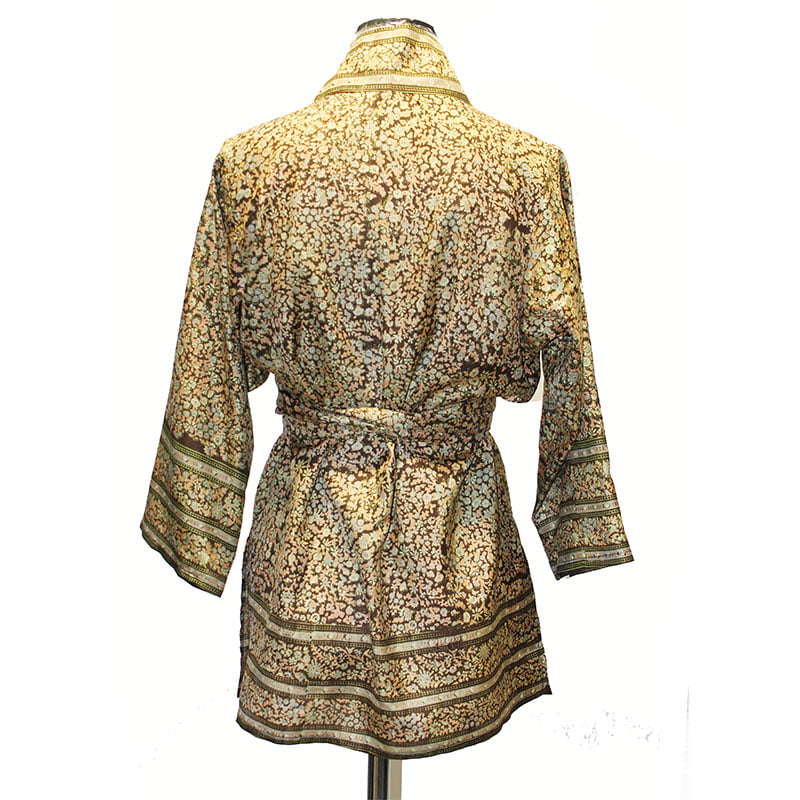 kimono de seda marron liberty julunggul