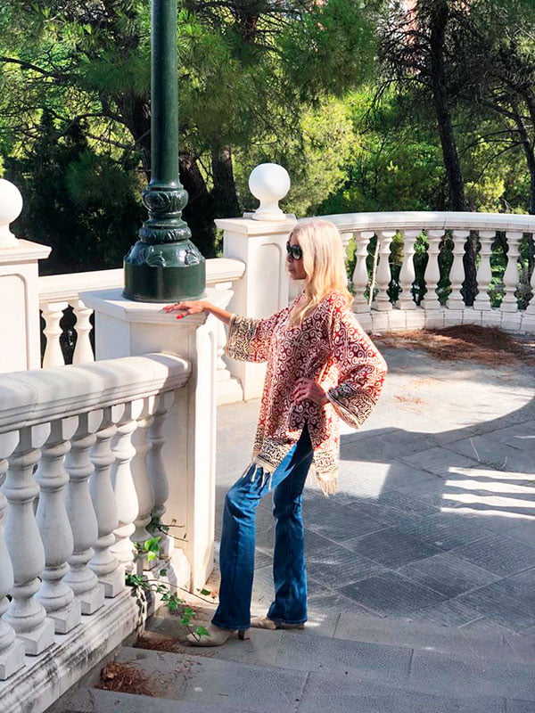 kimono de viscosa de estampado geometrico julunggul 5