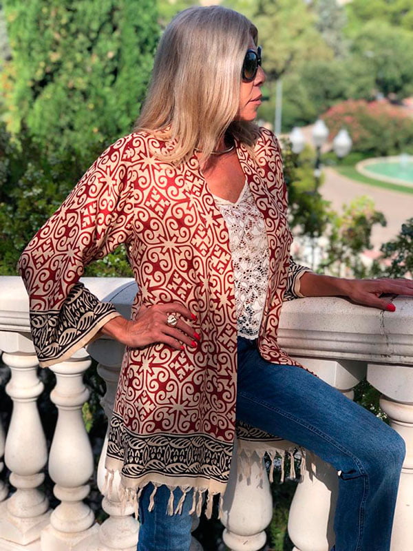 kimono de viscosa de estampado geometrico julunggul 7