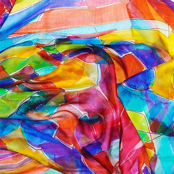 fular de seda reversible formas Colores de julunggul