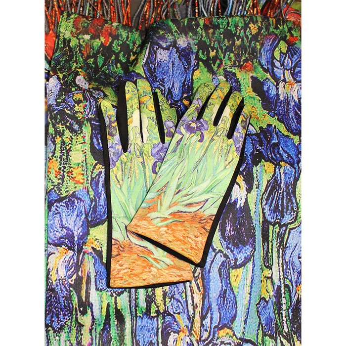 guantes y bufanda los lirios de van gogh