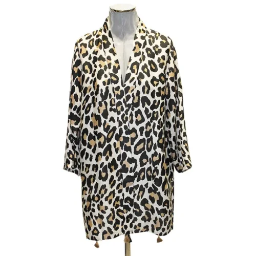 kimono de leopardo beige julunggul