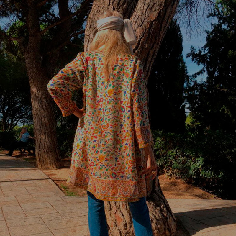 kimonos y fulares de mujer de seda