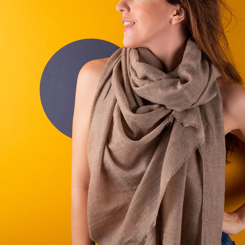 Pashmina de cashmere