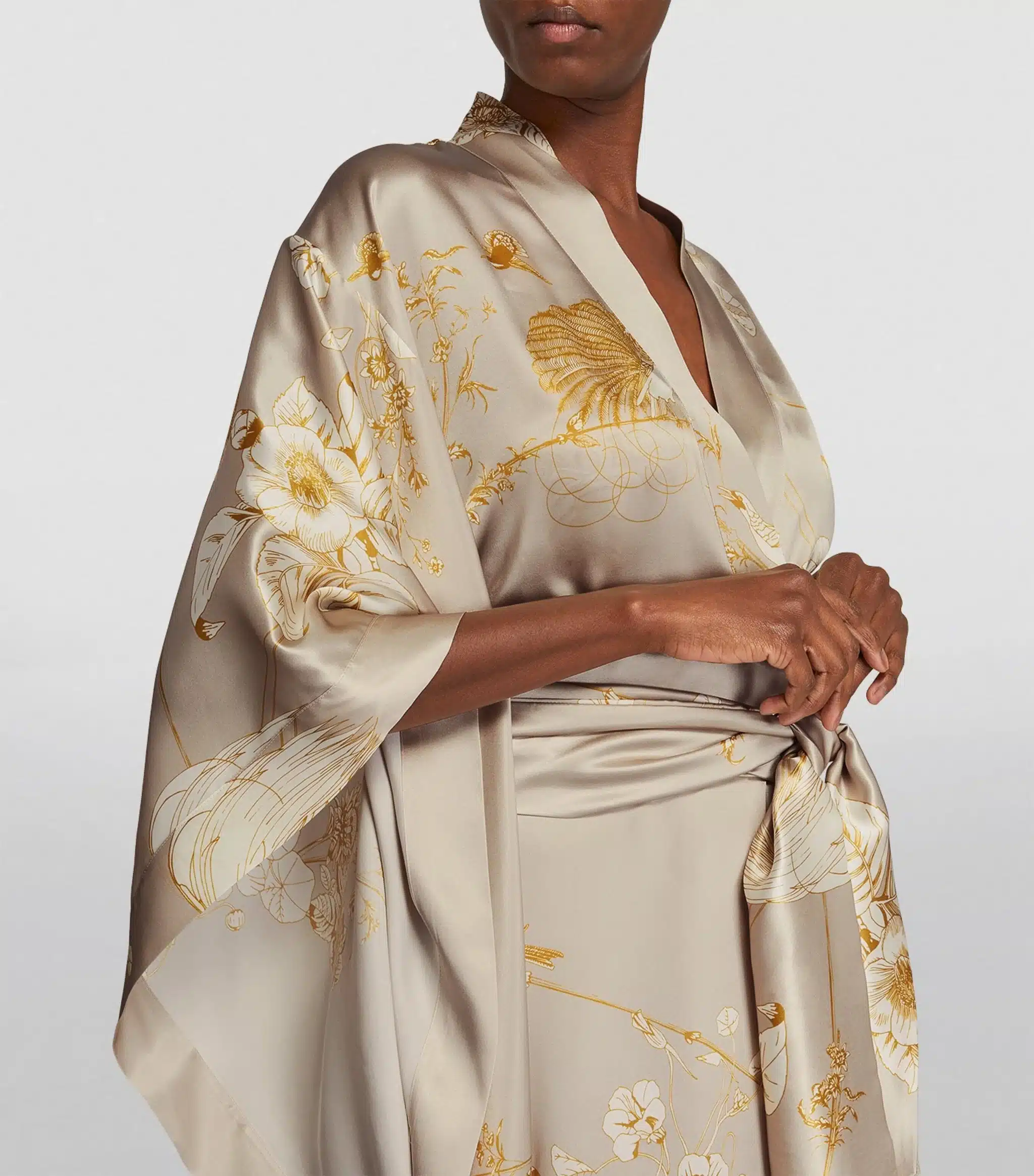 kimono de seda a medida