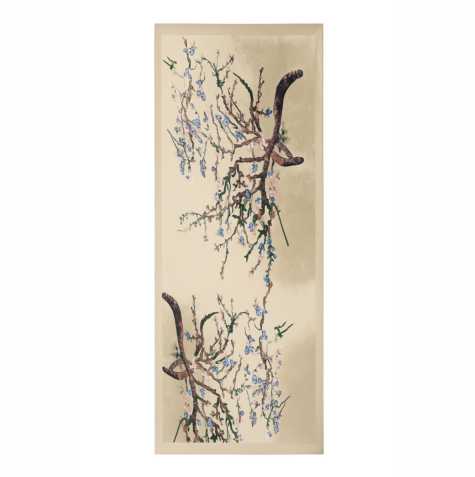 Fular de semiseda beige Almendro van Gogh Julunggul