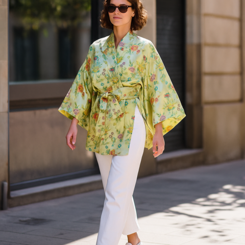 Kimono brocado oro Julungugl