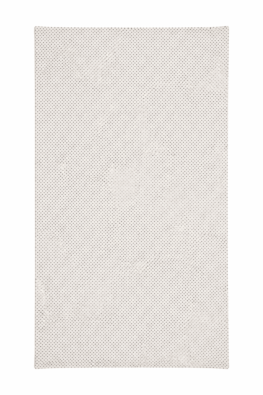 Fular de seda con forro chal reversible beige con lunares negros 1 Julunggul