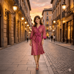 Vestido kimonos de seda exclusivo y a medida para fiesta o boda de Julunggul