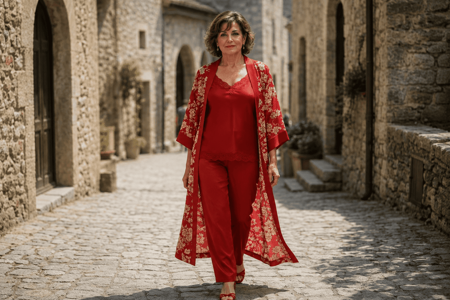 Kimonos de seda para mujeres mayores de 50 años de Julunggul